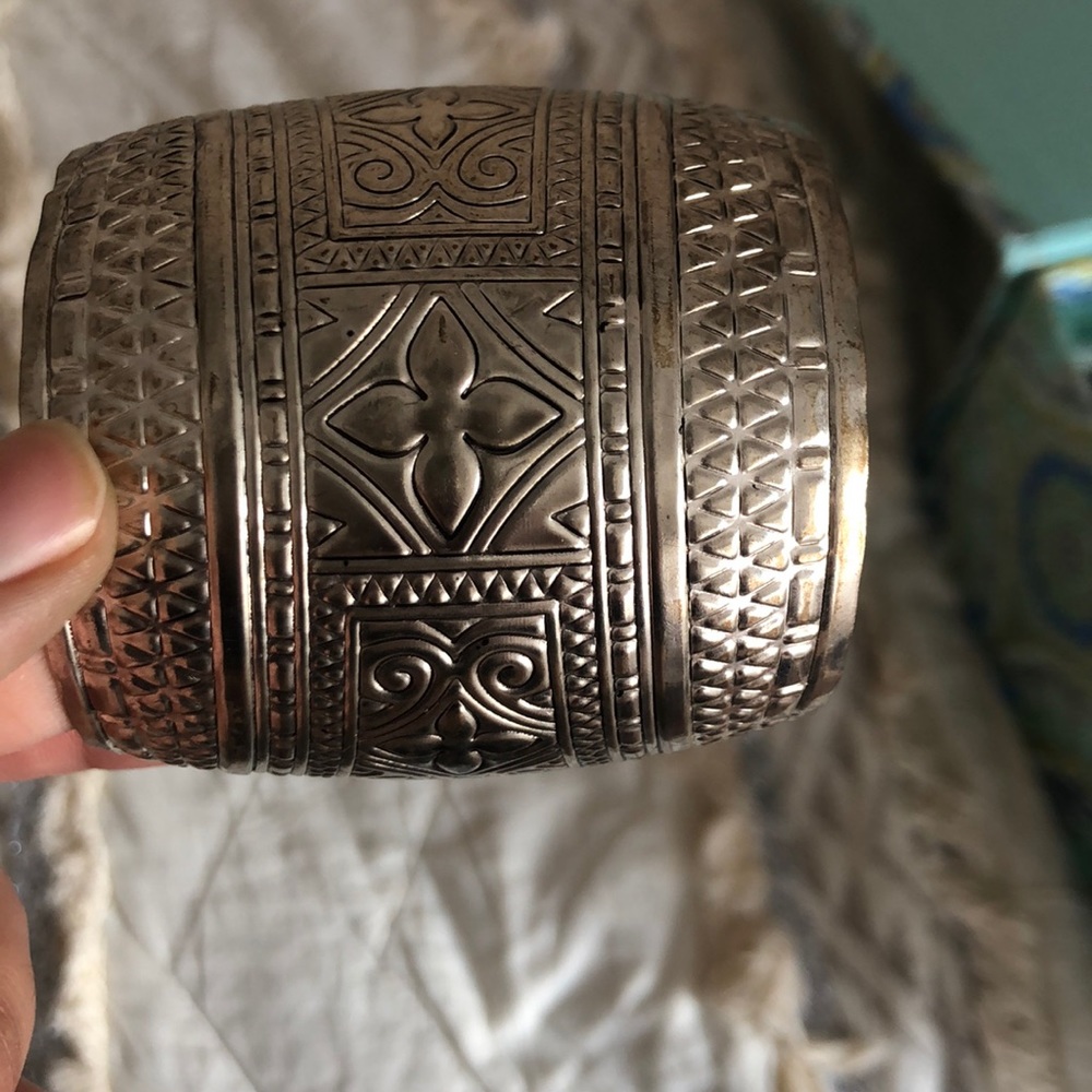 Adjustable Vintage Silver Cuff - image 5